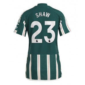 Manchester United Luke Shaw #23 Bortatröja Dam 2023-24 Kortärmad